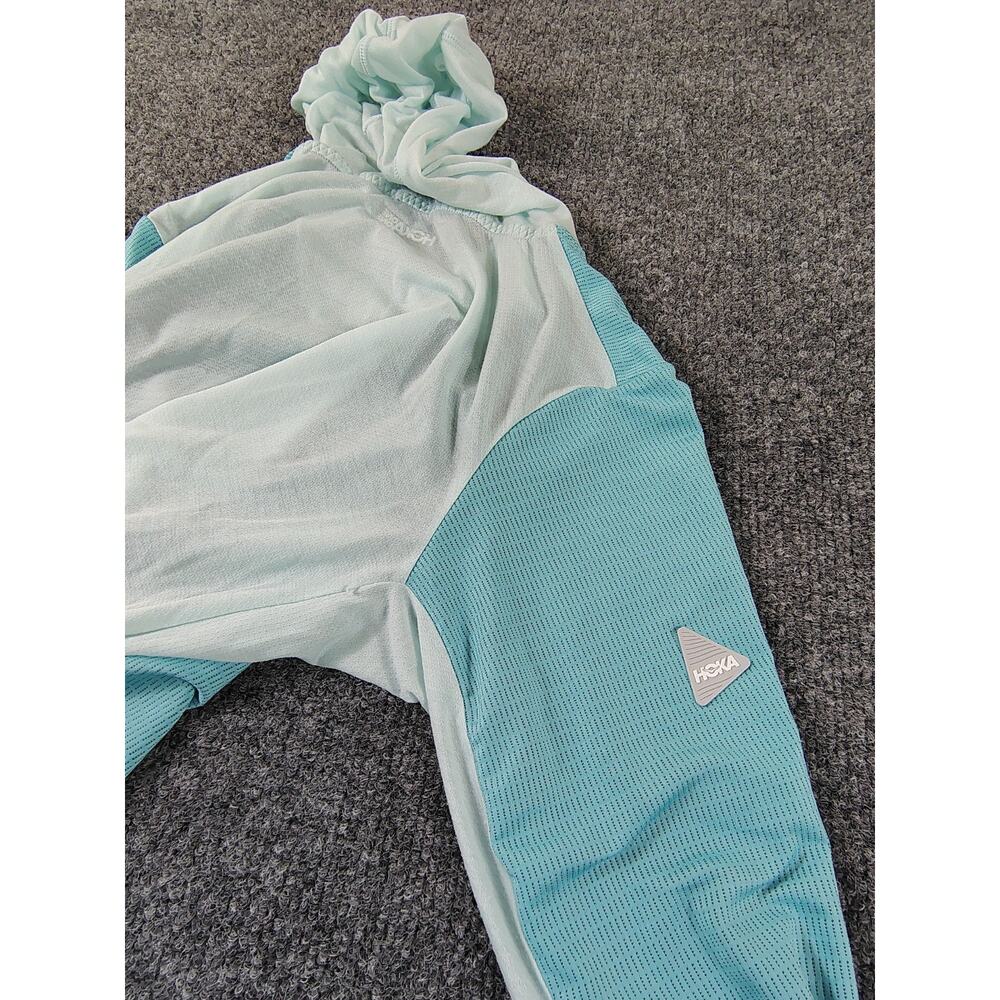 Hoka Airolite Hoody LS Shirt Womens S Blue Lightweight Running Hiking Outdoor - Picture 10 of 14
